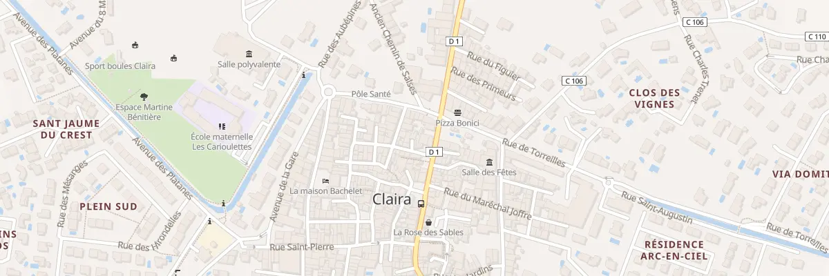 Plan du 8 Imp Touchagues à Claira