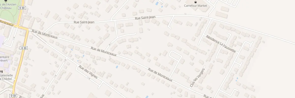 Plan du 93 Rue de Montceaux à Trilport