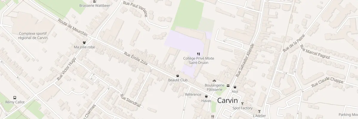 Plan du 32 Rue Emile Zola à Carvin