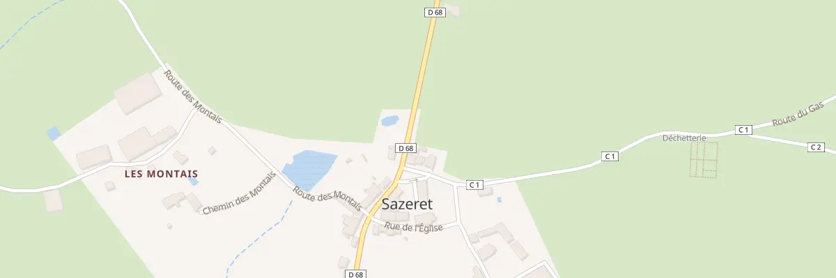 Plan du 5015 Le Bourg à Sazeret
