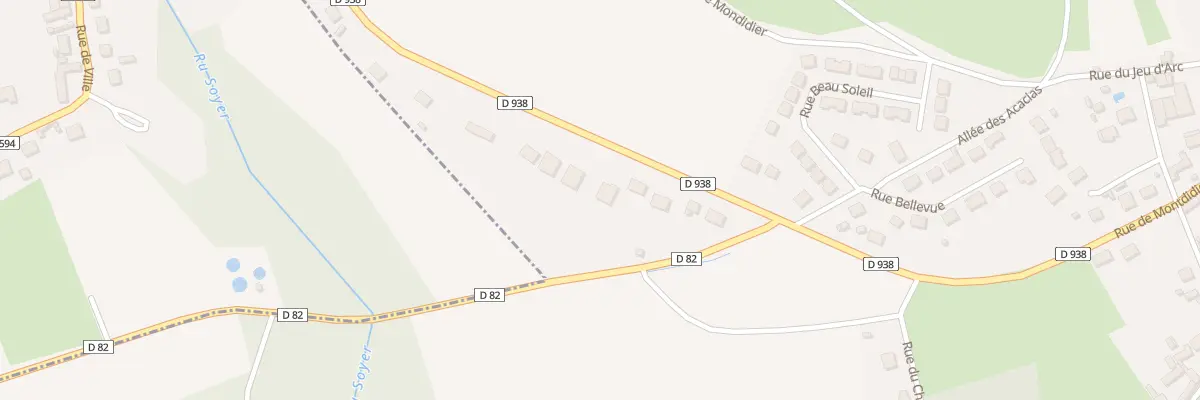 Plan du 717 Rue de Montdidier à Larbroye