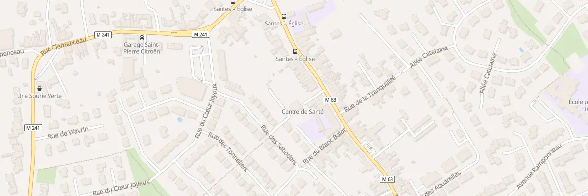 Plan du 175 Rue du Maréchal Foch à Santes