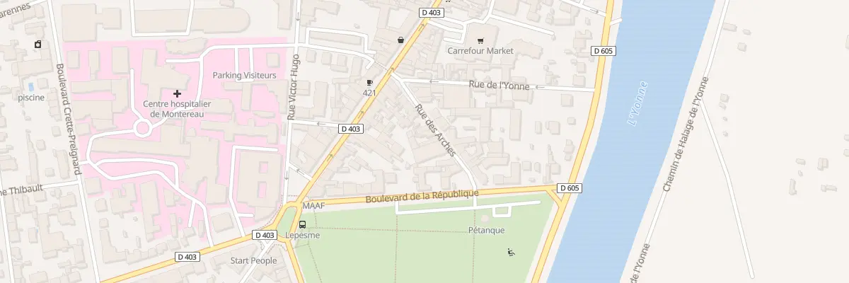 Plan du 16 Rue des Arches à Montereau-Fault-Yonne