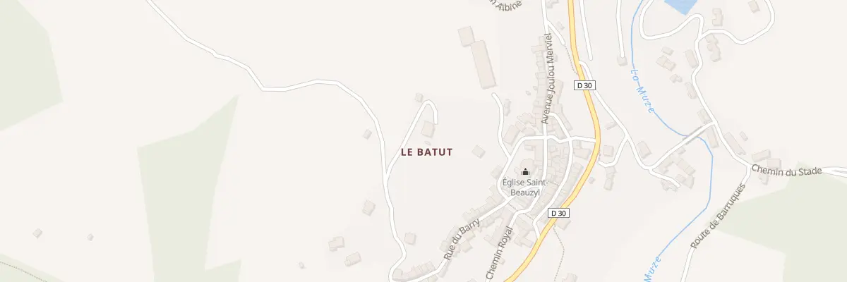 Plan du 5177D Le Batut à Saint-Beauzély