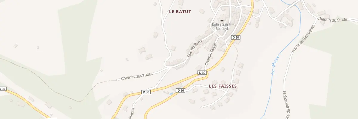 Plan du 5144 Saint Beauzely à Saint-Beauzély