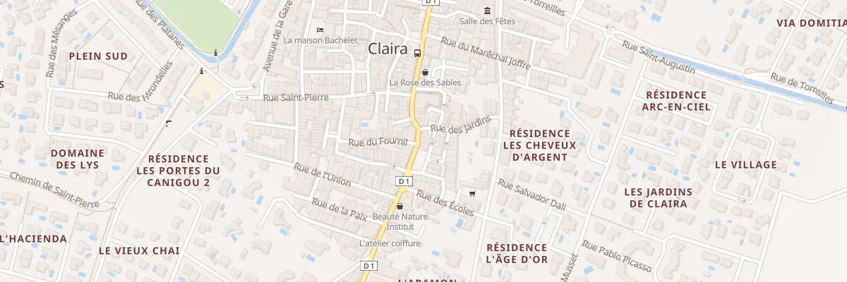 Plan du 15 Av de l’Agly à Claira