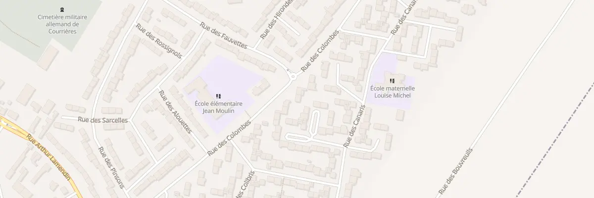 Plan du 34 Rue des Colombes à Courrières
