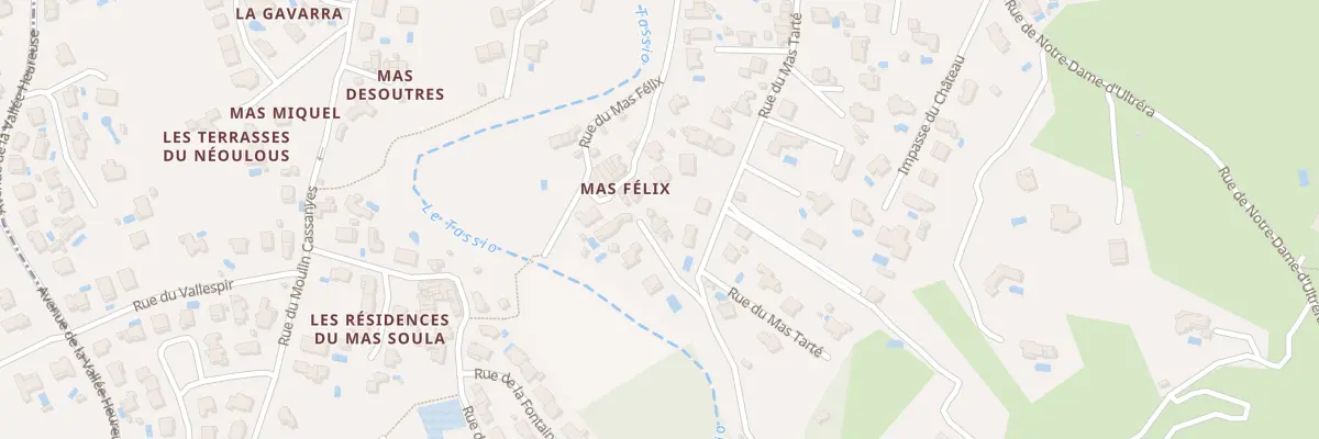 Plan du 30B Rue du Mas Tarte à Sorède