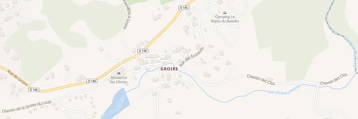 Plan du 9034 Rue de Groire à Murol