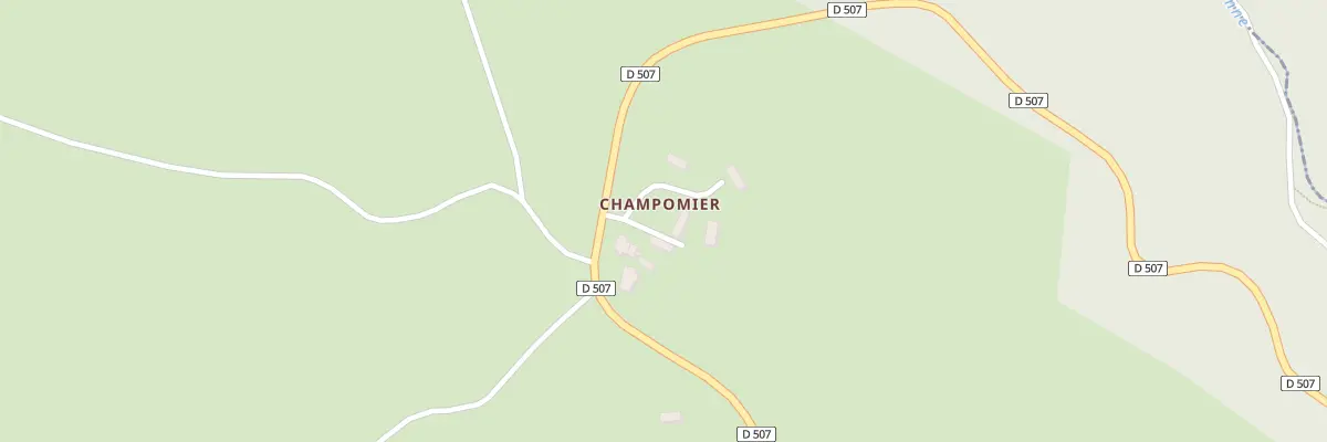 Plan du 1 Champomier à Servant