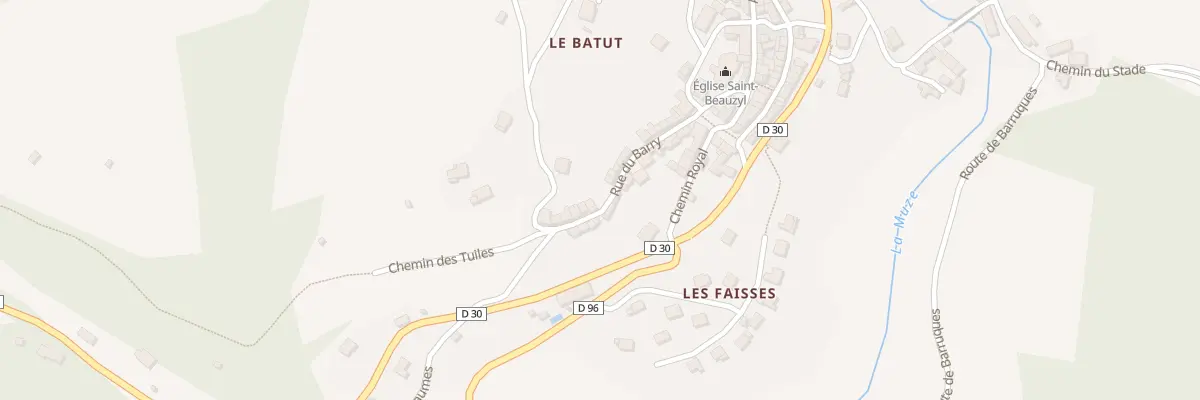 Plan du 5143 Saint Beauzely à Saint-Beauzély