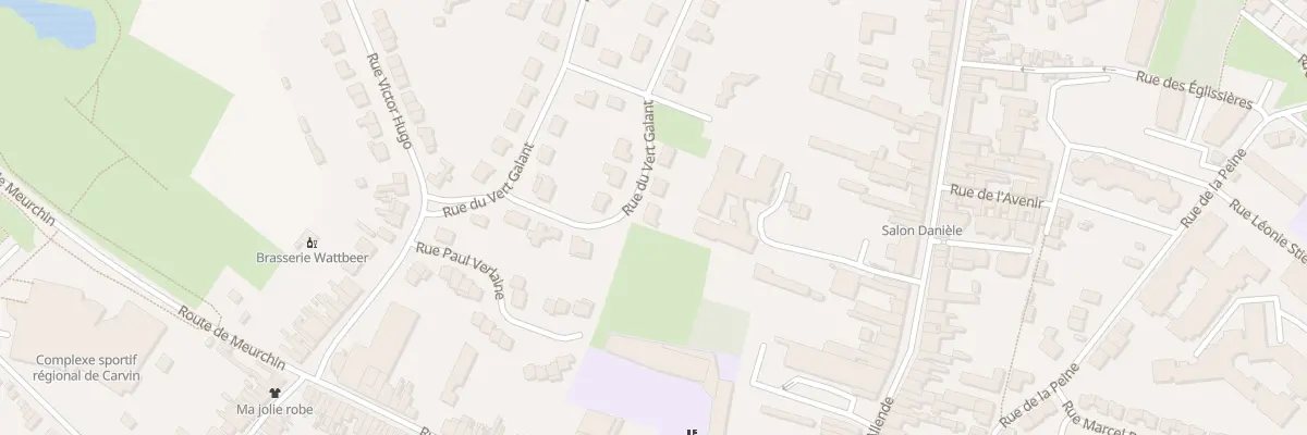 Plan du 36 Rue du Vert Galant à Carvin
