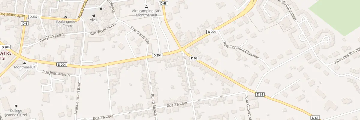 Plan du 2 Rue du Point du Jour à Montmarault