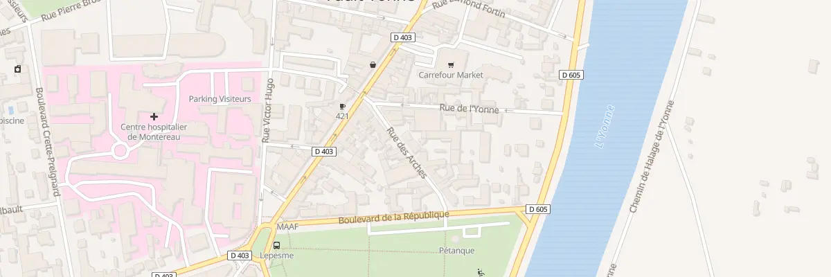Plan du 7 Rue des Arches à Montereau-Fault-Yonne