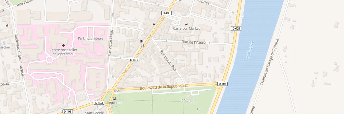 Plan du 9 Rue des Arches à Montereau-Fault-Yonne