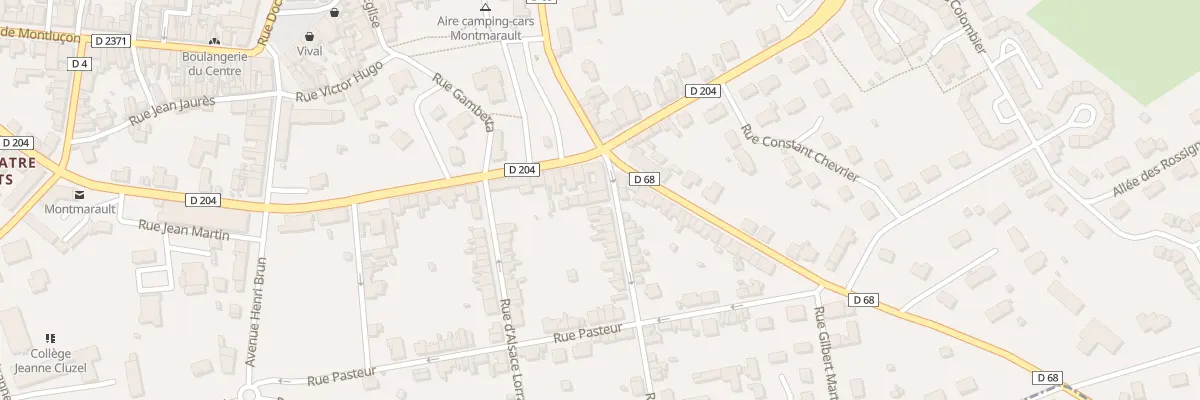 Plan du 6 Rue du Point du Jour à Montmarault
