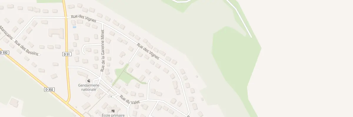 Plan du 14 Rue des Vignes à Betz