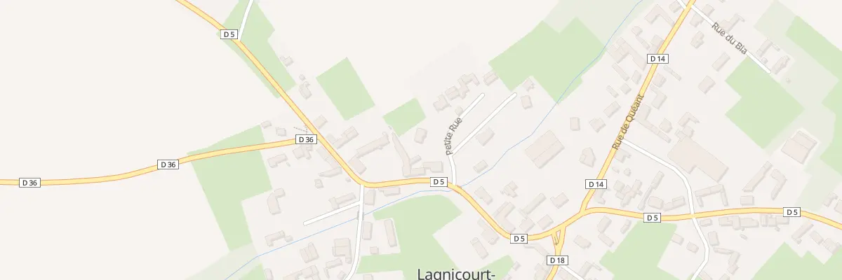 Plan du 1 Ptr Petite Rue à Lagnicourt-Marcel