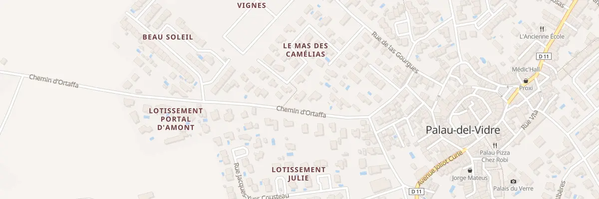 Plan du 14 Che d’Ortaffa à Palau-del-Vidre