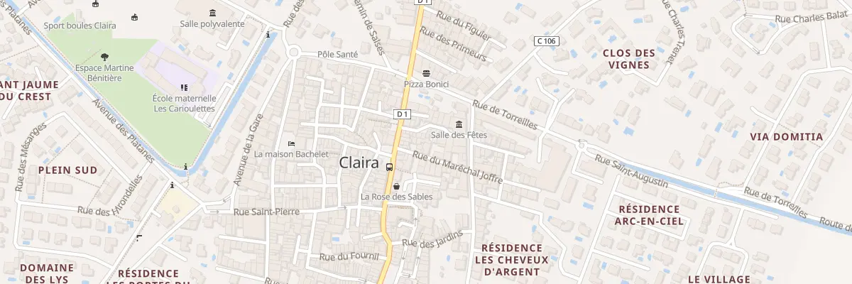 Plan du 11 Rue du Maréchal Joffre à Claira