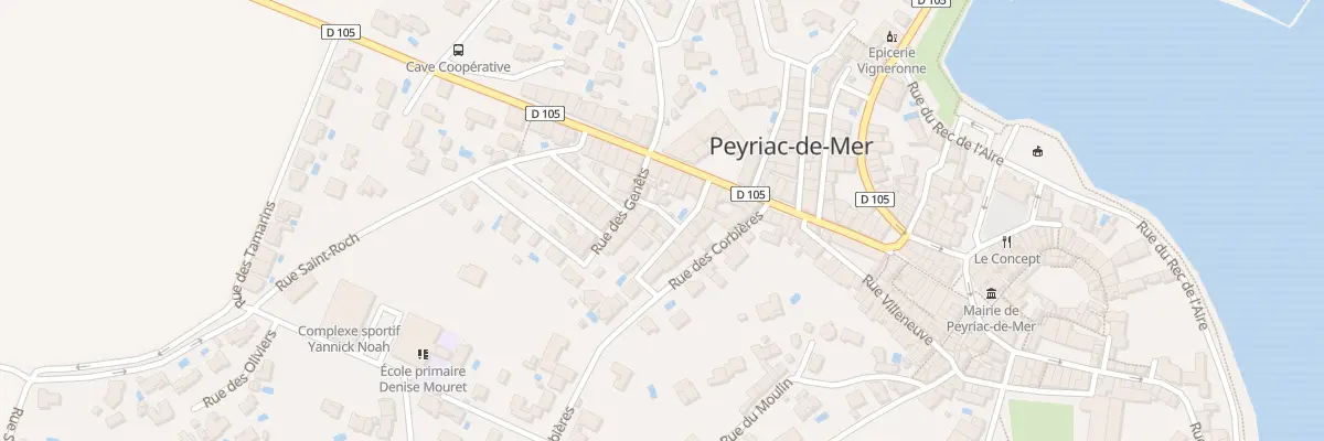 Plan du 1 Rue du Romarin à Peyriac-de-Mer