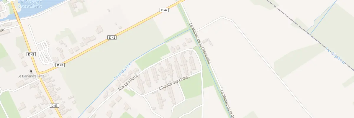 Plan du 33 Rue Léo Ferré à Biache-Saint-Vaast