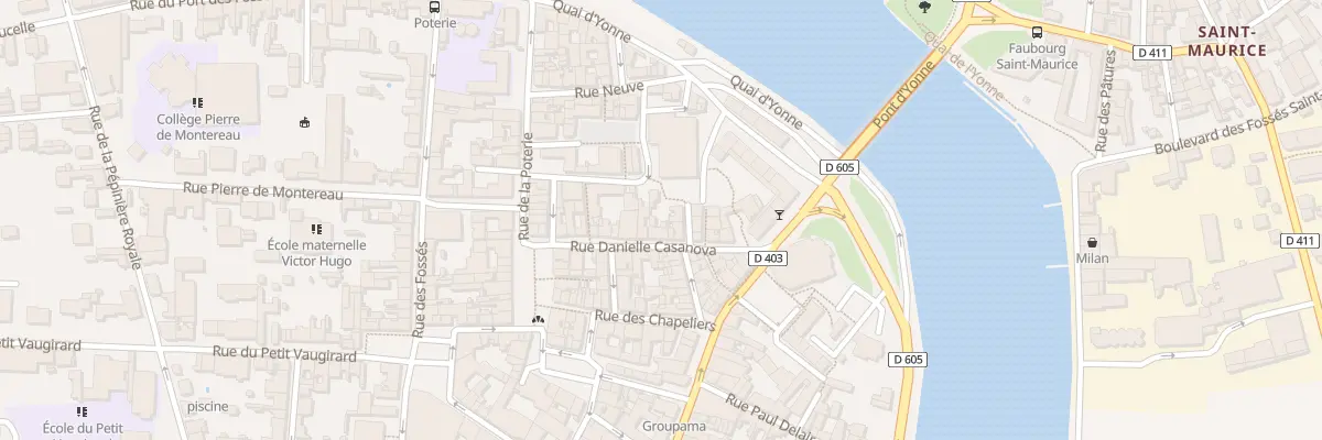Plan du 14 Rue Danielle Casanova à Montereau-Fault-Yonne