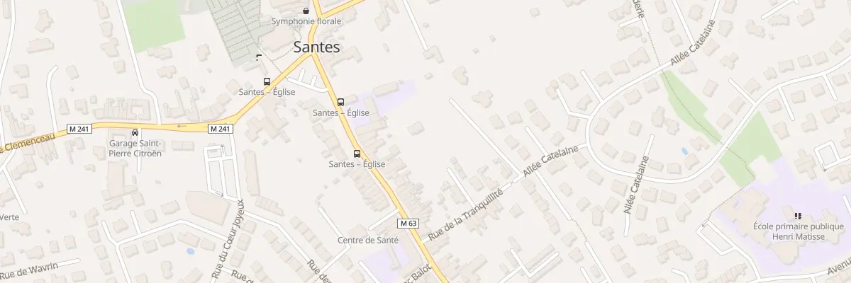 Plan du 144 Rue du Maréchal Foch à Santes