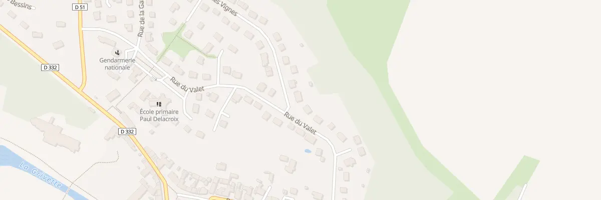 Plan du 2 Rue des Vignes à Betz