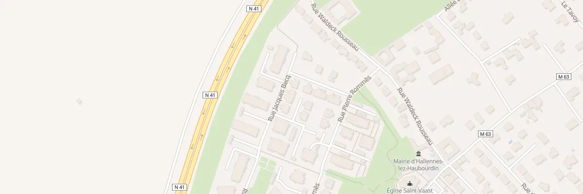 Plan du 20 Rue Jacques Becq à Hallennes-lez-Haubourdin