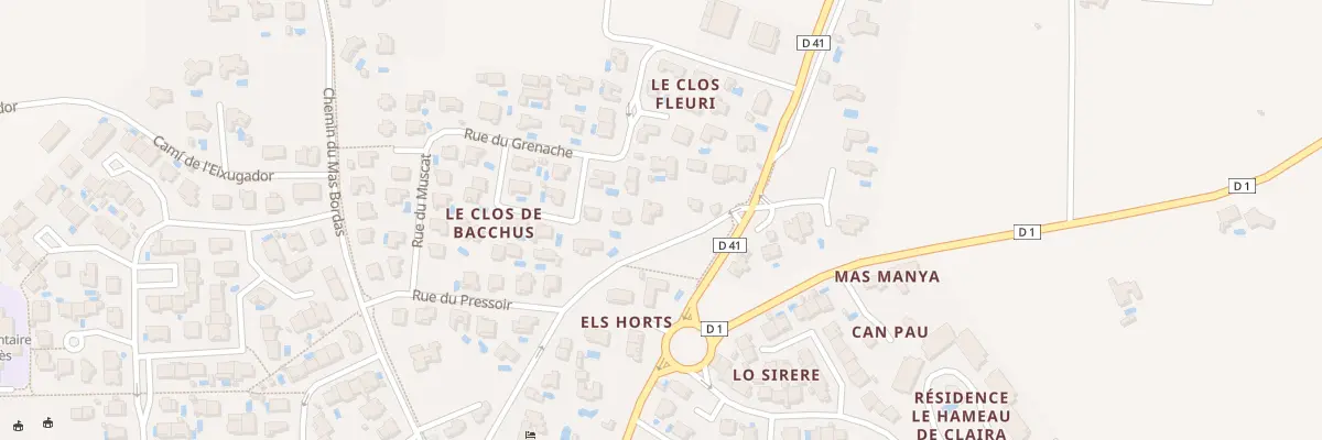 Plan du 1 Che de los Ors à Claira