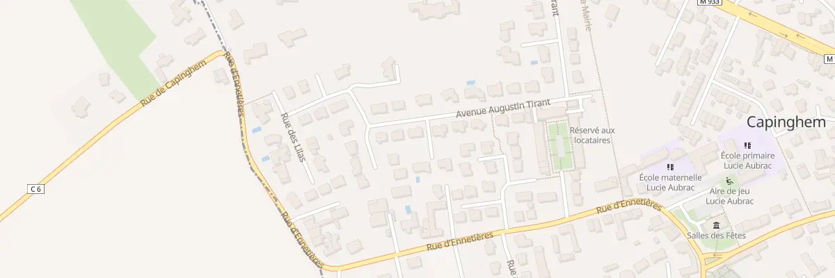 Plan du 30 Av Augustin Tirant à Capinghem
