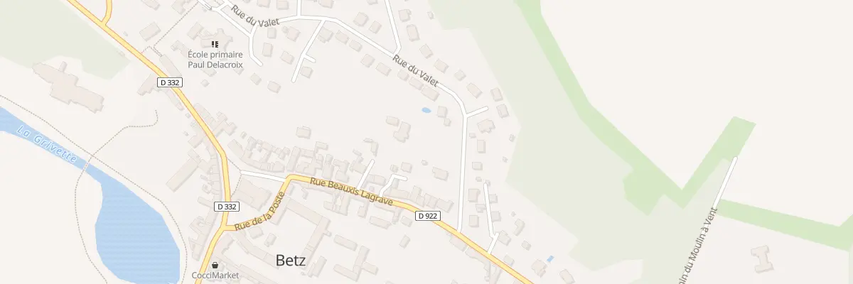 Plan du 3 Rue du Valet à Betz