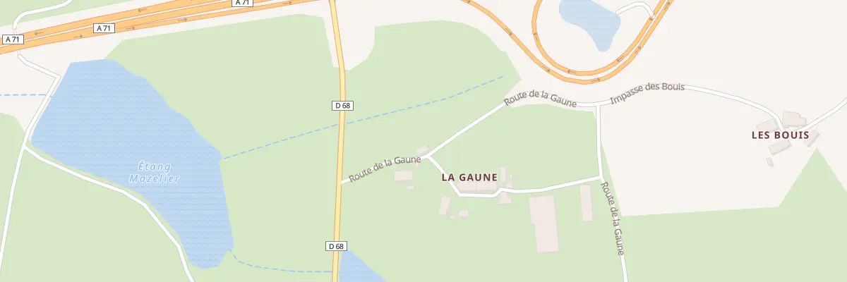 Plan du 5508 La Gaune à Montmarault