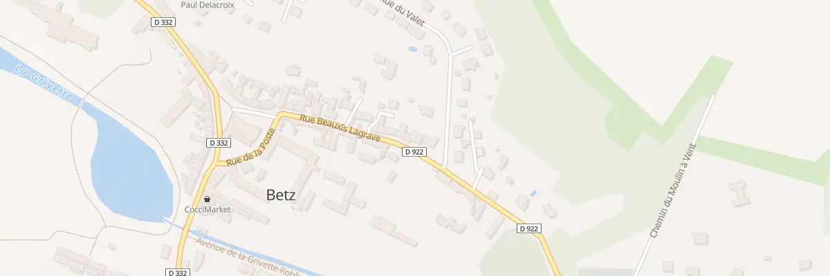 Plan du 25 Rue Beauxis Lagrave à Betz