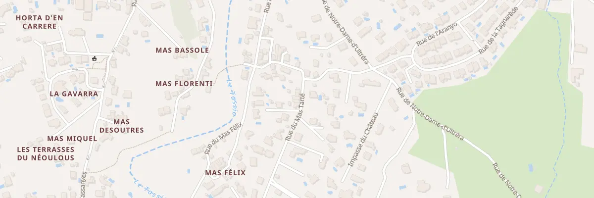 Plan du 12 Rue du Mas Tarte à Sorède