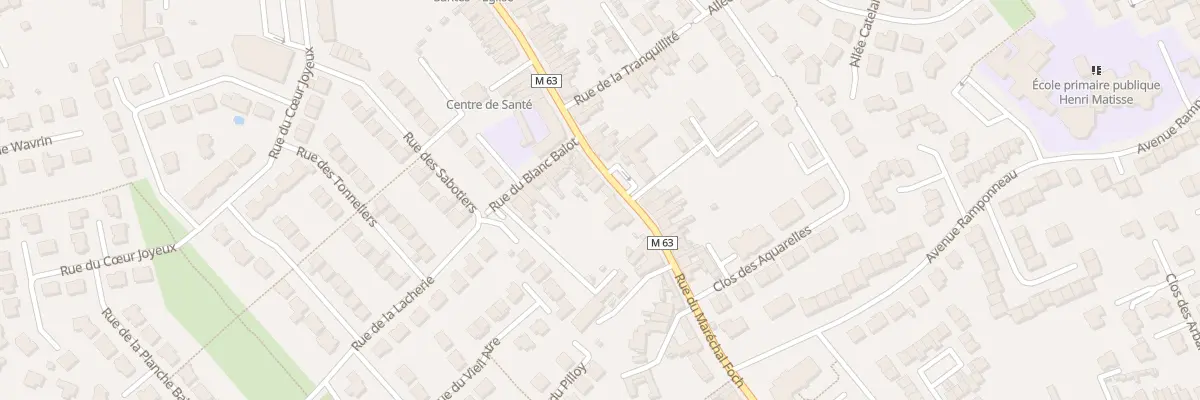 Plan du 149 Rue du Maréchal Foch à Santes