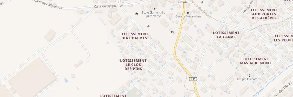 Plan du 11 Rue Haroun Tazieff à Palau-del-Vidre