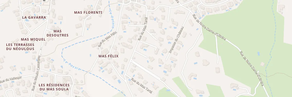Plan du 27 Rue du Mas Tarte à Sorède