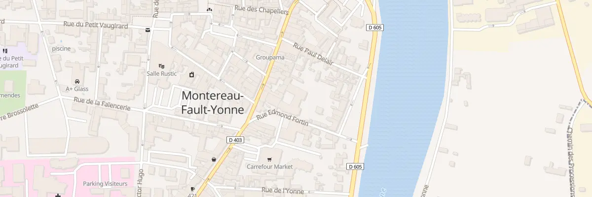 Plan du 7 Rue Edmond Fortin à Montereau-Fault-Yonne