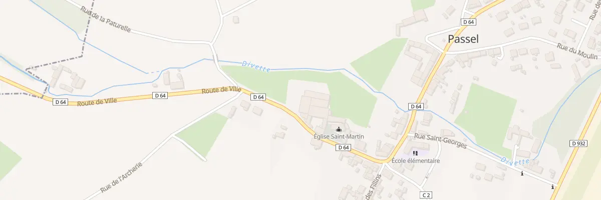Plan du 114 Rue de l’Eglise à Passel