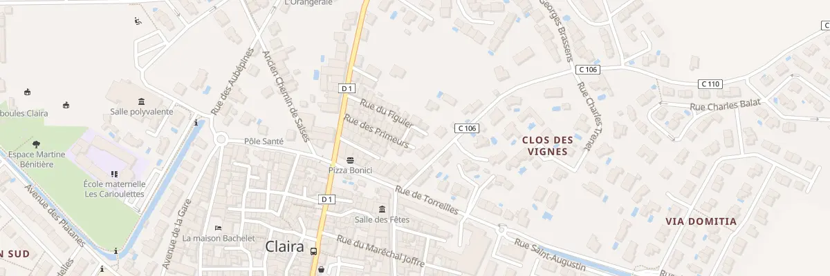 Plan du 23 Rue des Primeurs à Claira