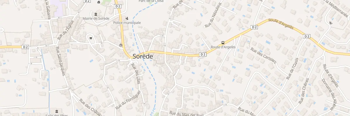 Plan du 6 Rte d’Argeles sur Mer à Sorède