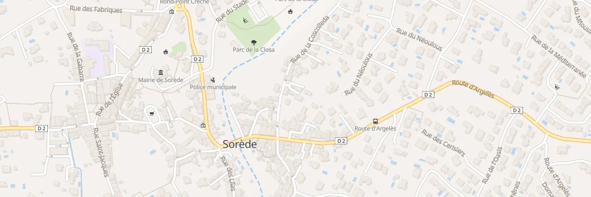 Plan du 2 Rue de la Coscolleda à Sorède