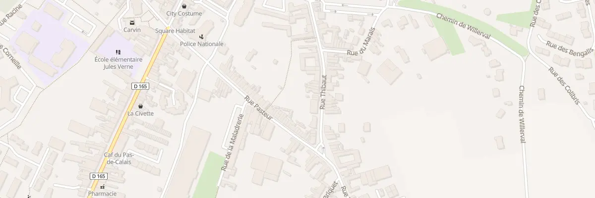 Plan du 34 Rue Thibaut à Carvin