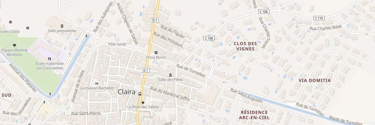 Plan du 2 Rue de Torreilles à Claira