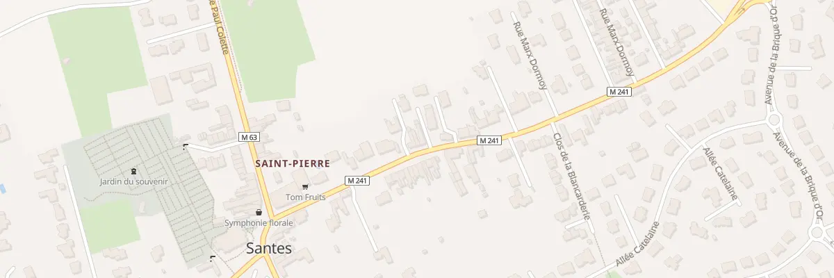 Plan du 45 Rue Marx Dormoy à Santes