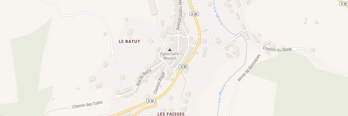 Plan du 5120 Rue de la Madeleine à Saint-Beauzély