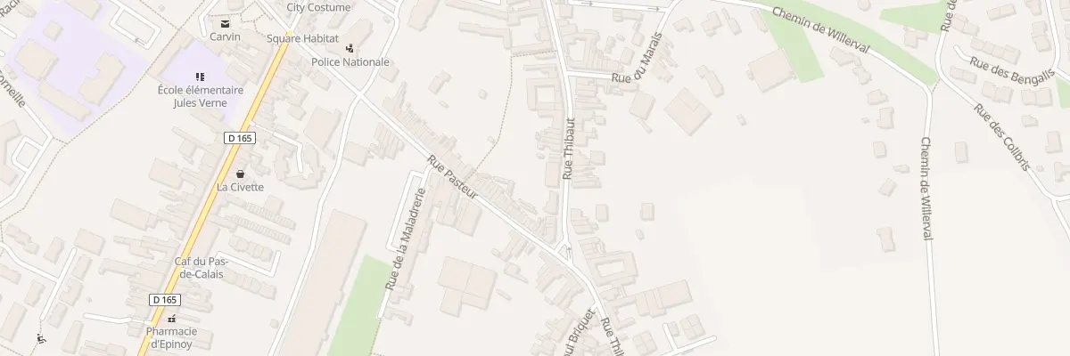 Plan du 36 Rue Thibaut à Carvin