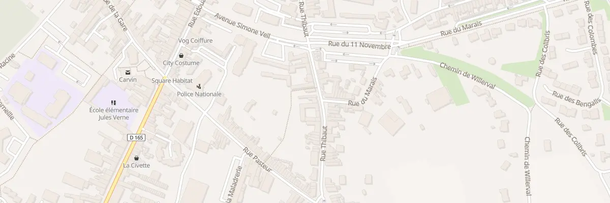 Plan du 18 Rue Thibaut à Carvin